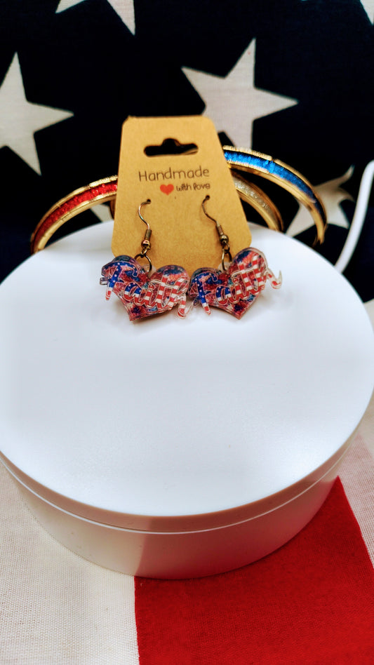 Faith Heart America Earrings