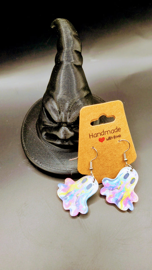 Colorful Ghost Earrings